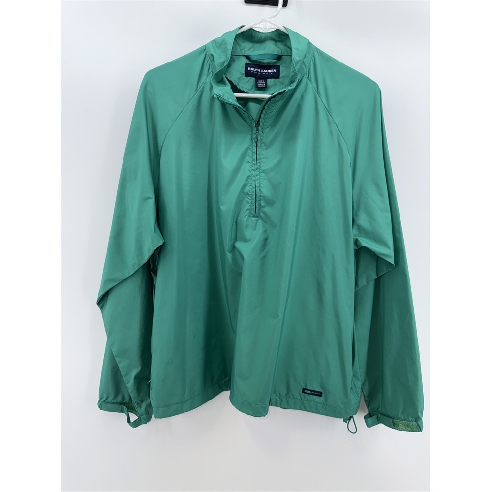 Polo Golf Ralph Lauren Green Windbreaker Jacket - Medium